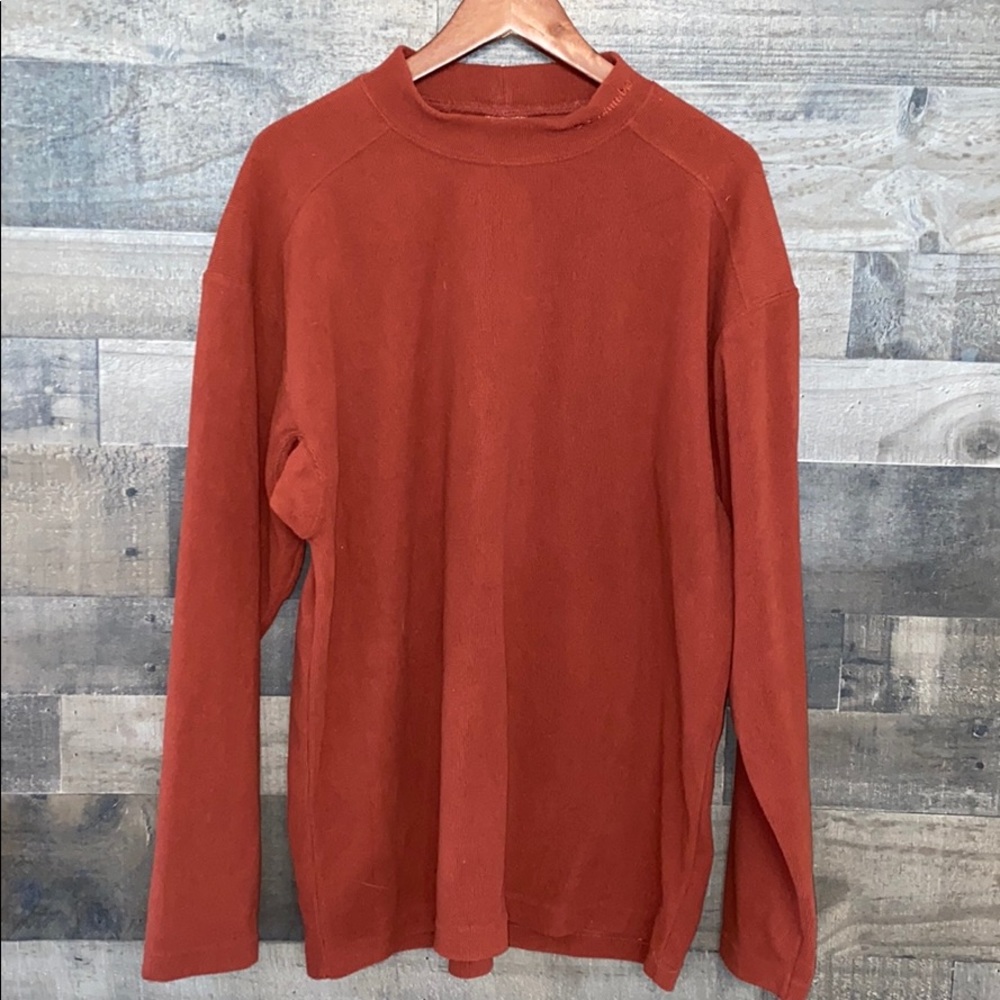 Burnt Red Columbia Turtle Neck Sweater